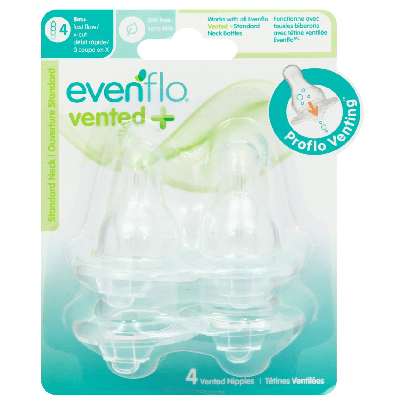 Evenflo medium best sale flow nipples