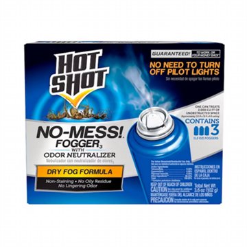 Hot Shot No-Mess! Fogger3 with Odor Neutralizer, 3 Pk, 3.6 oz