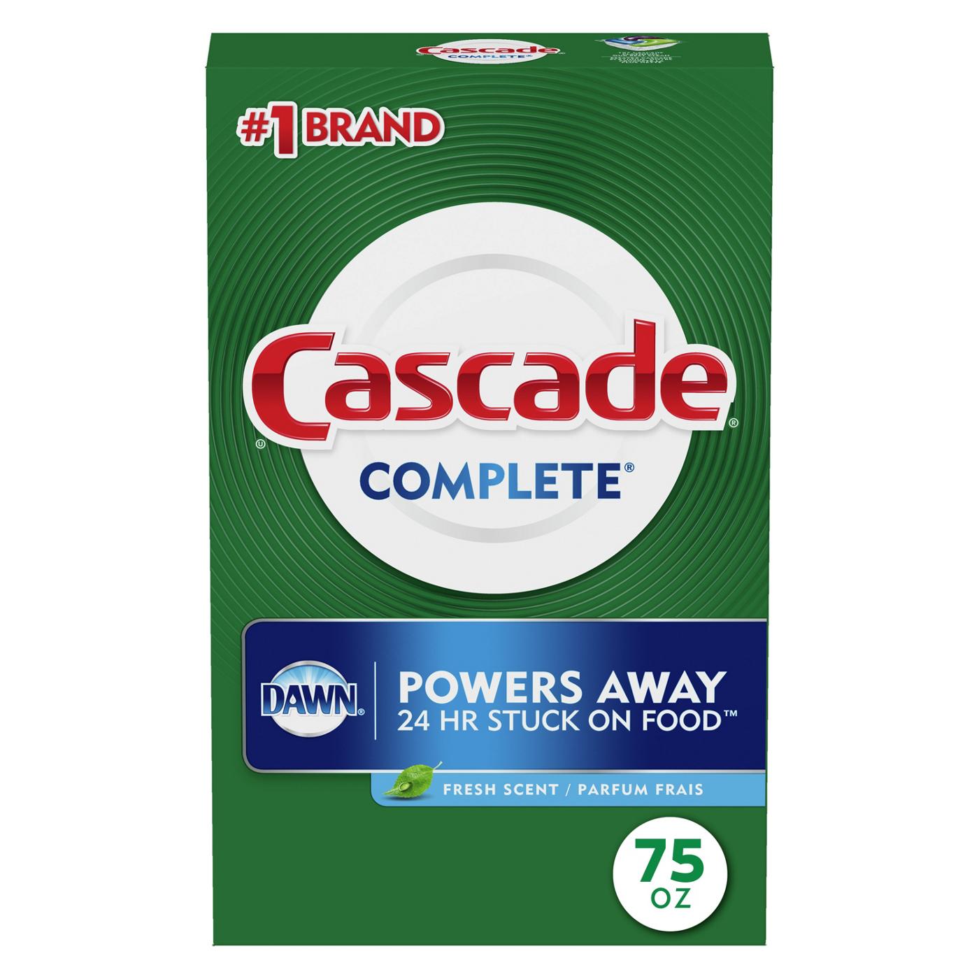 Cascade Complete Dishwasher Detergent Powder - Fresh; image 1 of 9