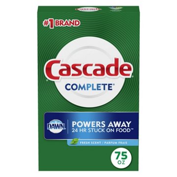 Cascade Complete Dishwasher Detergent Powder, Fresh Scent