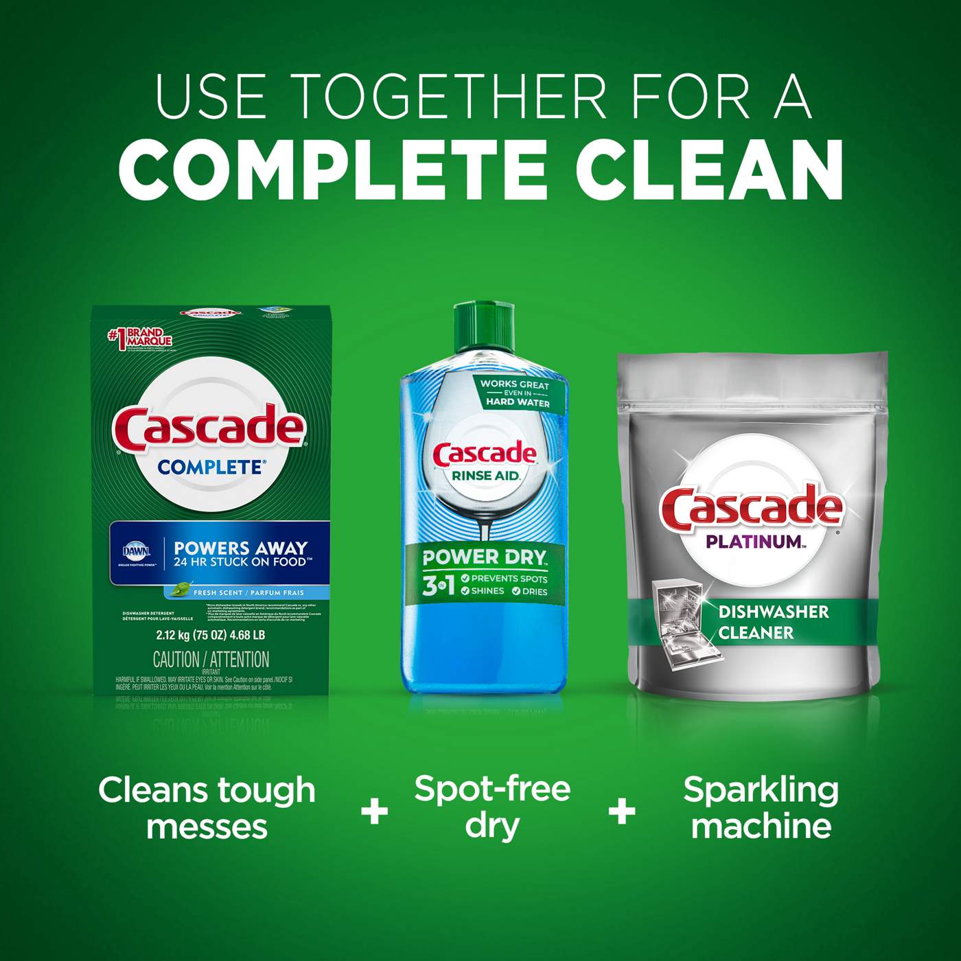 Cascade Complete Dishwasher Detergent Powder - Fresh; image 6 of 9