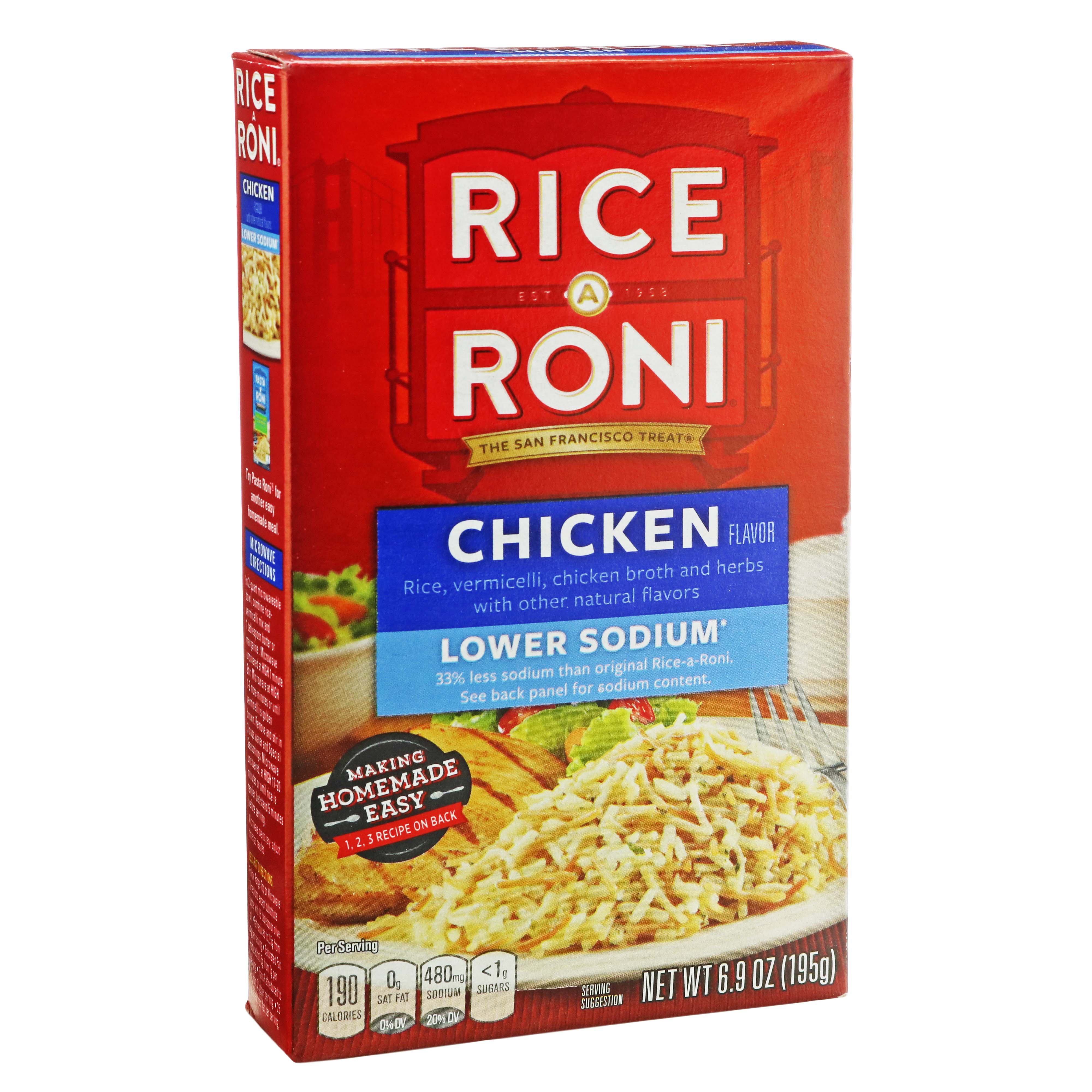 Rice A Roni Lower Sodium Chicken Flavor Rice - Shop Rice & Grains at H-E-B