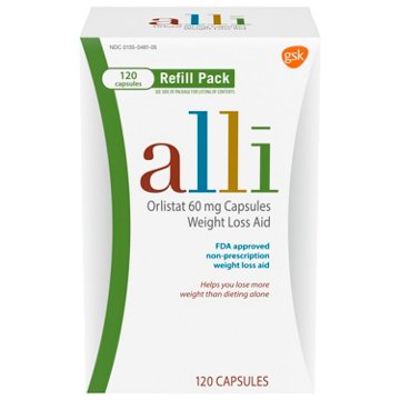 alli Diet Weight Loss Supplement Pills, Orlistat 60mg Capsules
