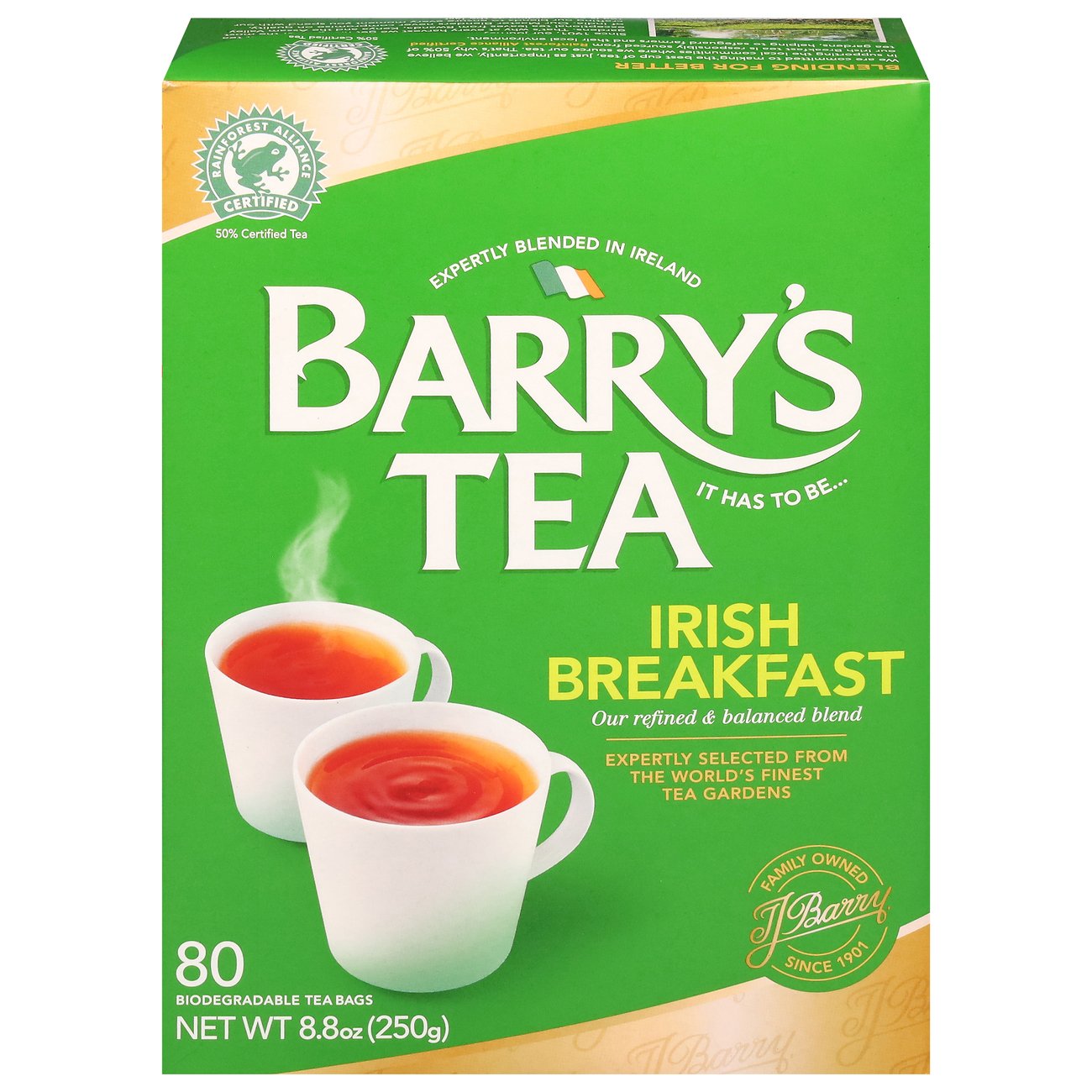 Barry's Tea Irish Breakfast Strength and Flavour Tea Bags Shop Tea at HEB