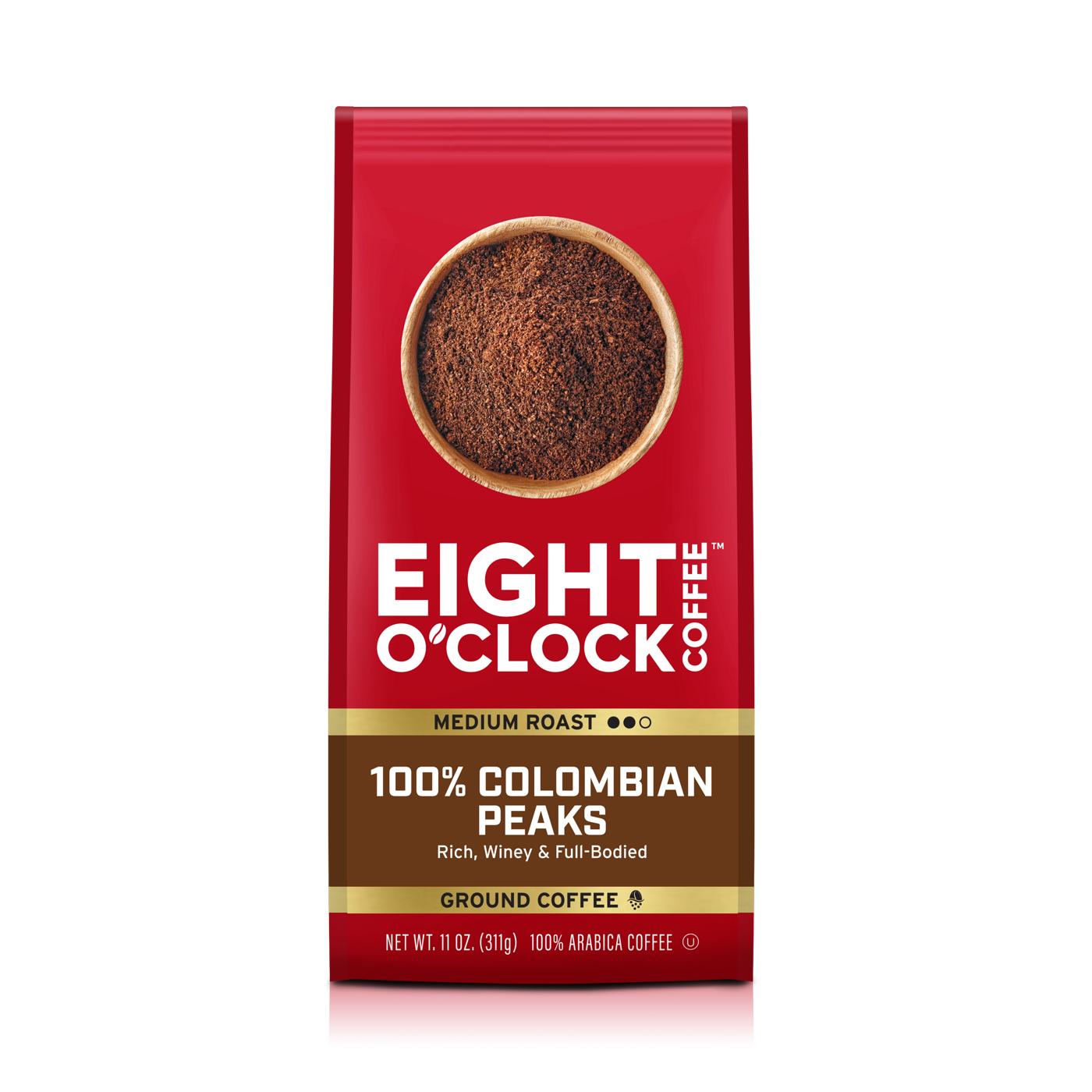 Eight O'Clock 100% Colombian Peaks Medium Roast Ground Coffee; image 1 of 3