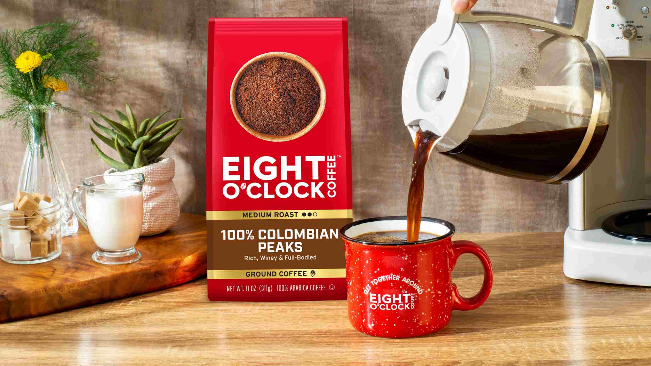 Eight O'Clock 100% Colombian Peaks Medium Roast Ground Coffee; image 2 of 3