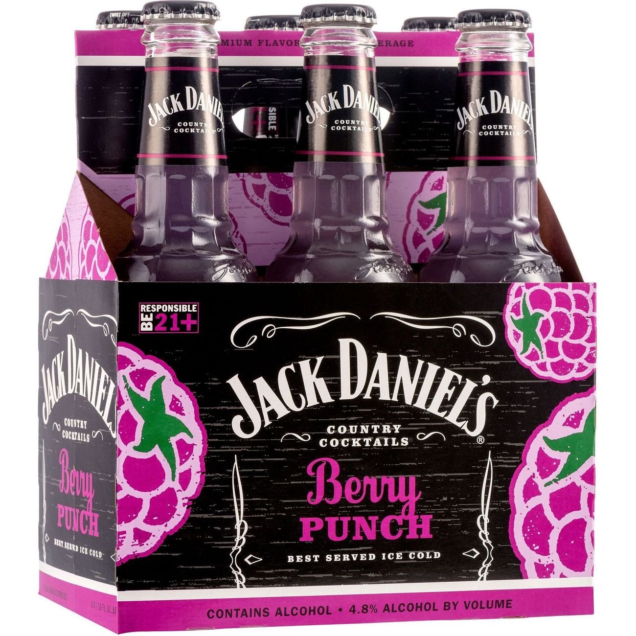 Jack Daniels Country Cocktails 6 pk Bottles - Wildberry Jack - Shop ...