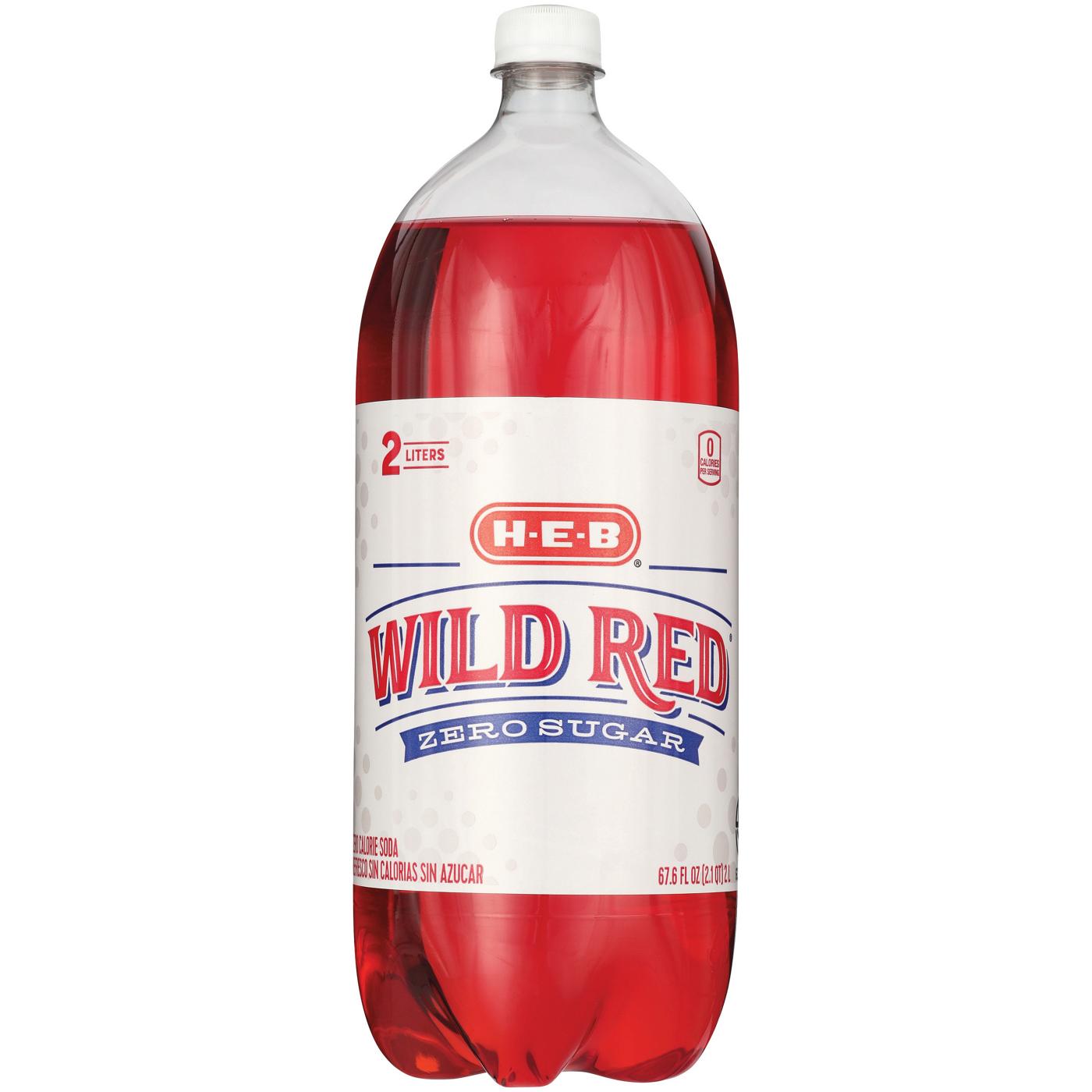 H-E-B Zero Sugar Wild Red Soda; image 2 of 2