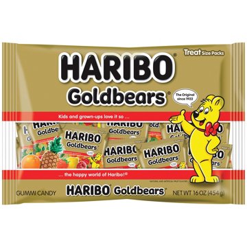Haribo Mini Gold Bears Gummi Candy, 16 oz