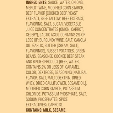 Healthy Choice Cafe Steamers Beef Merlot Frozen Meal