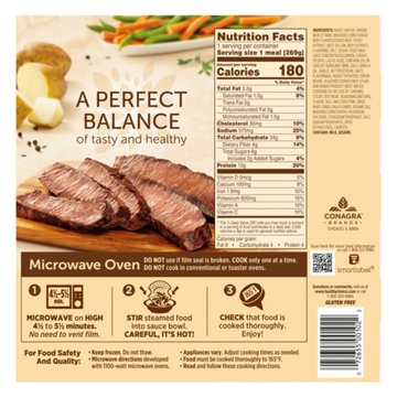 Healthy Choice Cafe Steamers Beef Merlot Frozen Meal