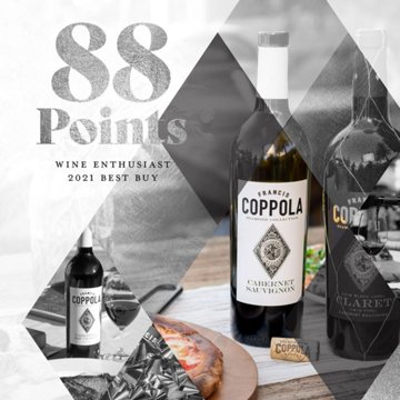 Coppola Diamond Collection Cabernet Sauvignon California Red Wine, 750 mL