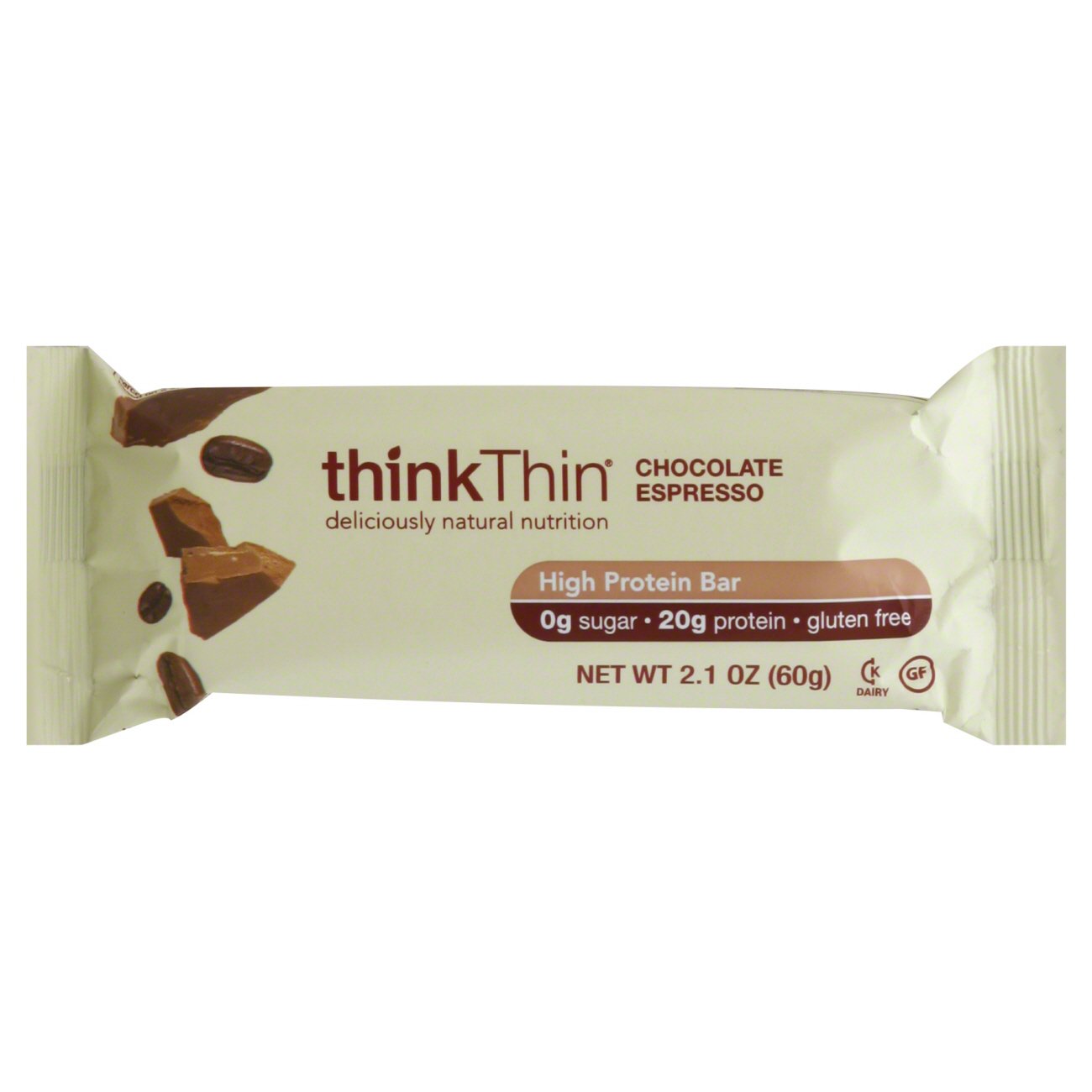 thinkThin Chocolate Espresso High Protein Bar Shop Granola & Snack