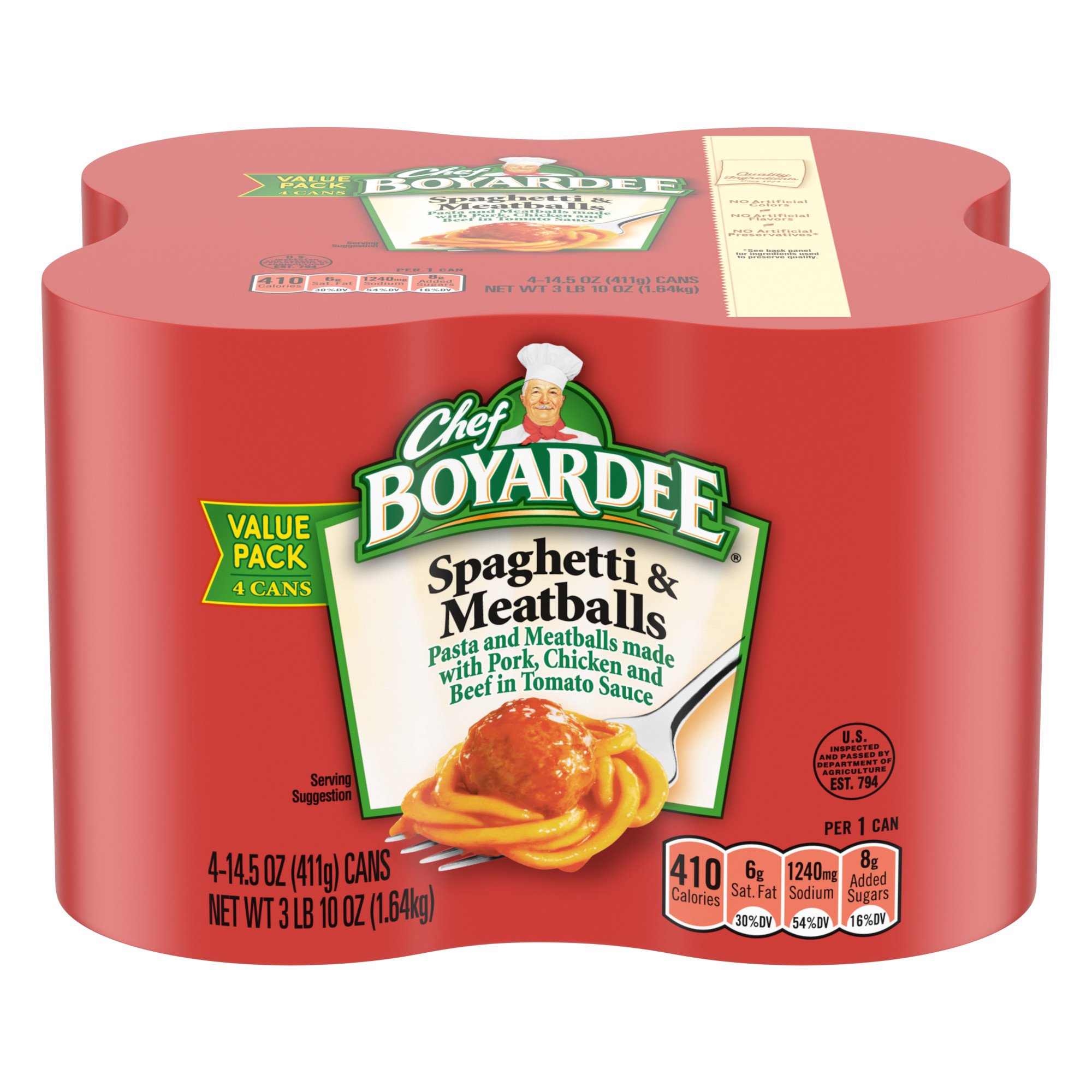 Chef Boyardee Spaghetti Meatballs In Tomato Sauce Shop Pantry Meals At H E B