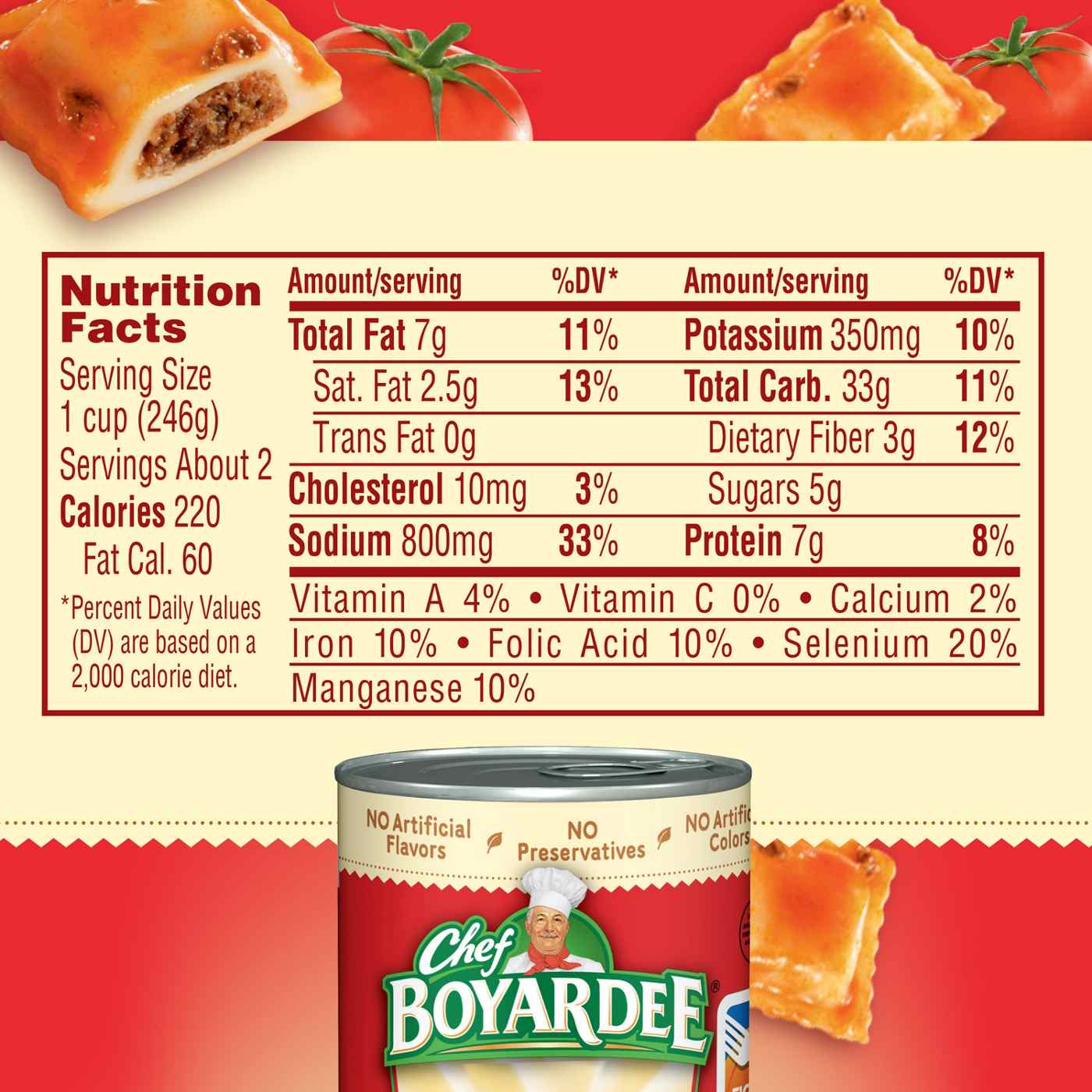 Chef Boyardee Beef Ravioli; image 5 of 7