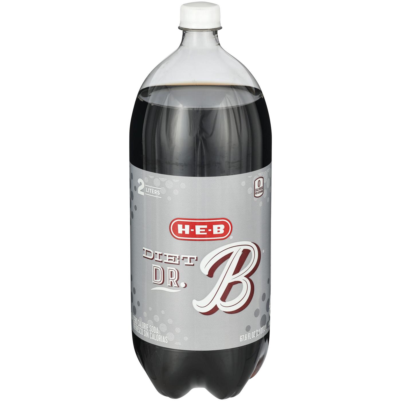 H-E-B Diet Dr. B Soda; image 1 of 2