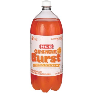 H-E-B Zero Sugar Orange Burst Soda