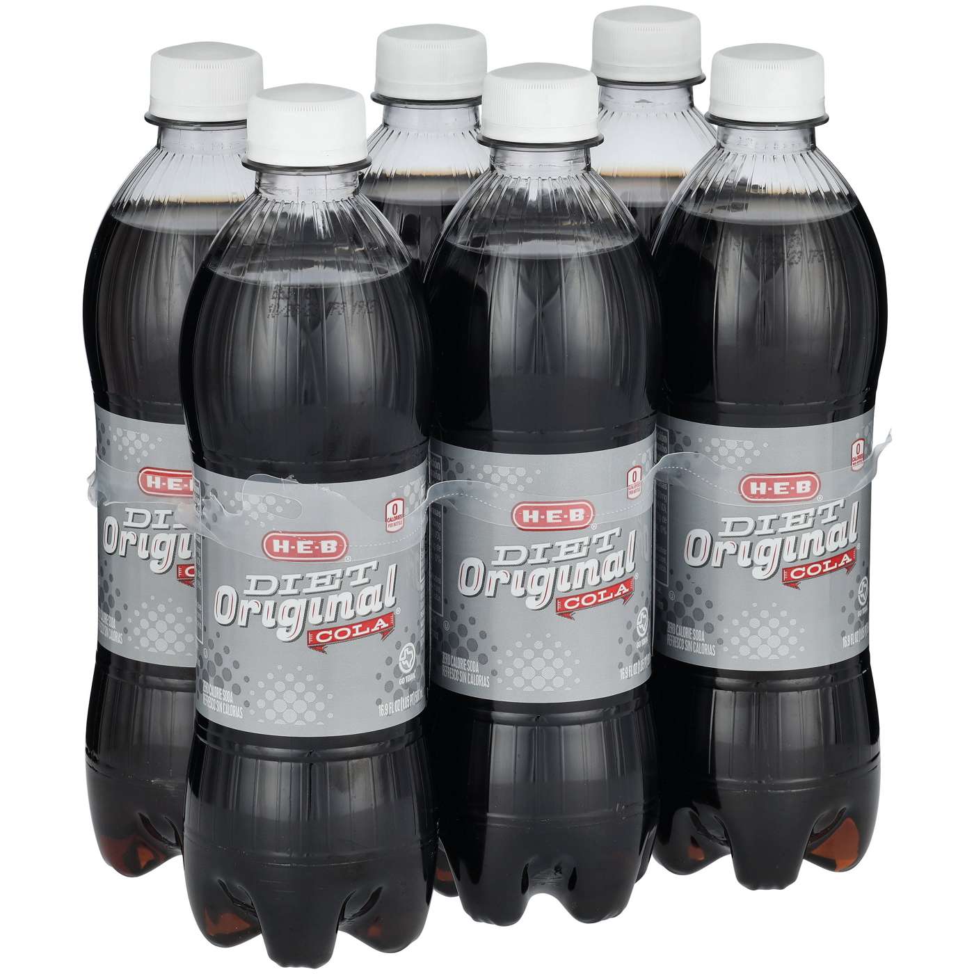 H-E-B Diet Original Cola 6 pk Bottles; image 2 of 2