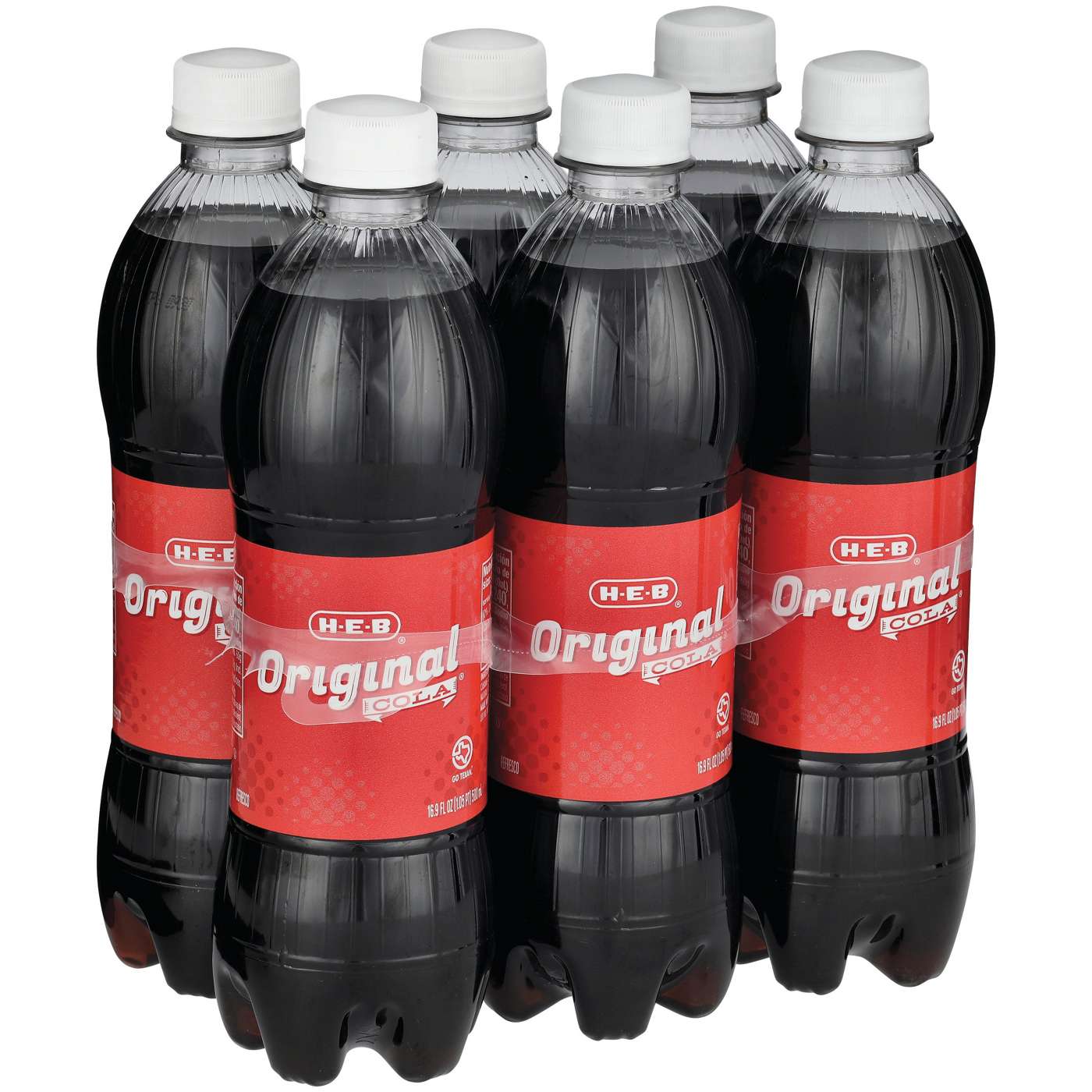 H-E-B Original Cola 6 pk Bottles; image 2 of 2