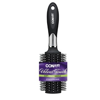 Conair Velvet Touch Style & Volumize Large Round Nylon Brush Shop
