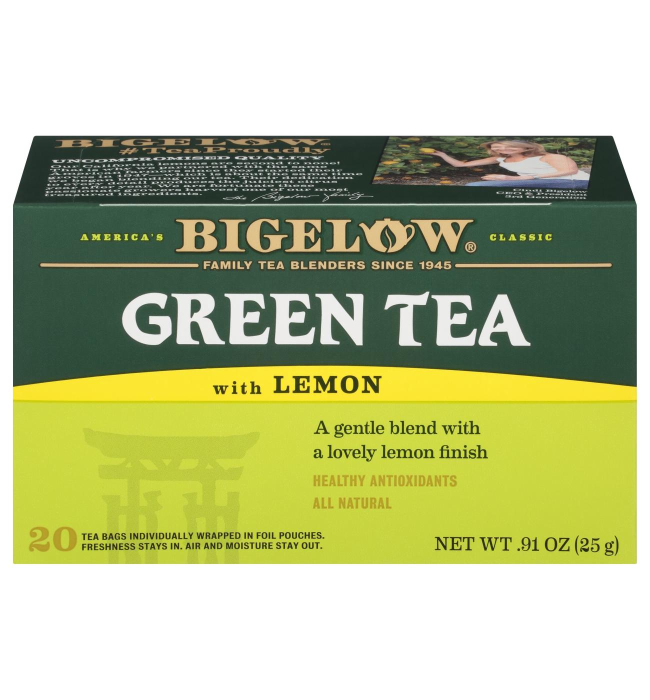 Bigelow Green Tea with Lemon Tea Bags; image 1 of 2