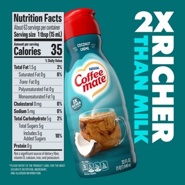 Nestle Coffee Mate Coffee Creamer -  Coconut Creme , 32 oz
