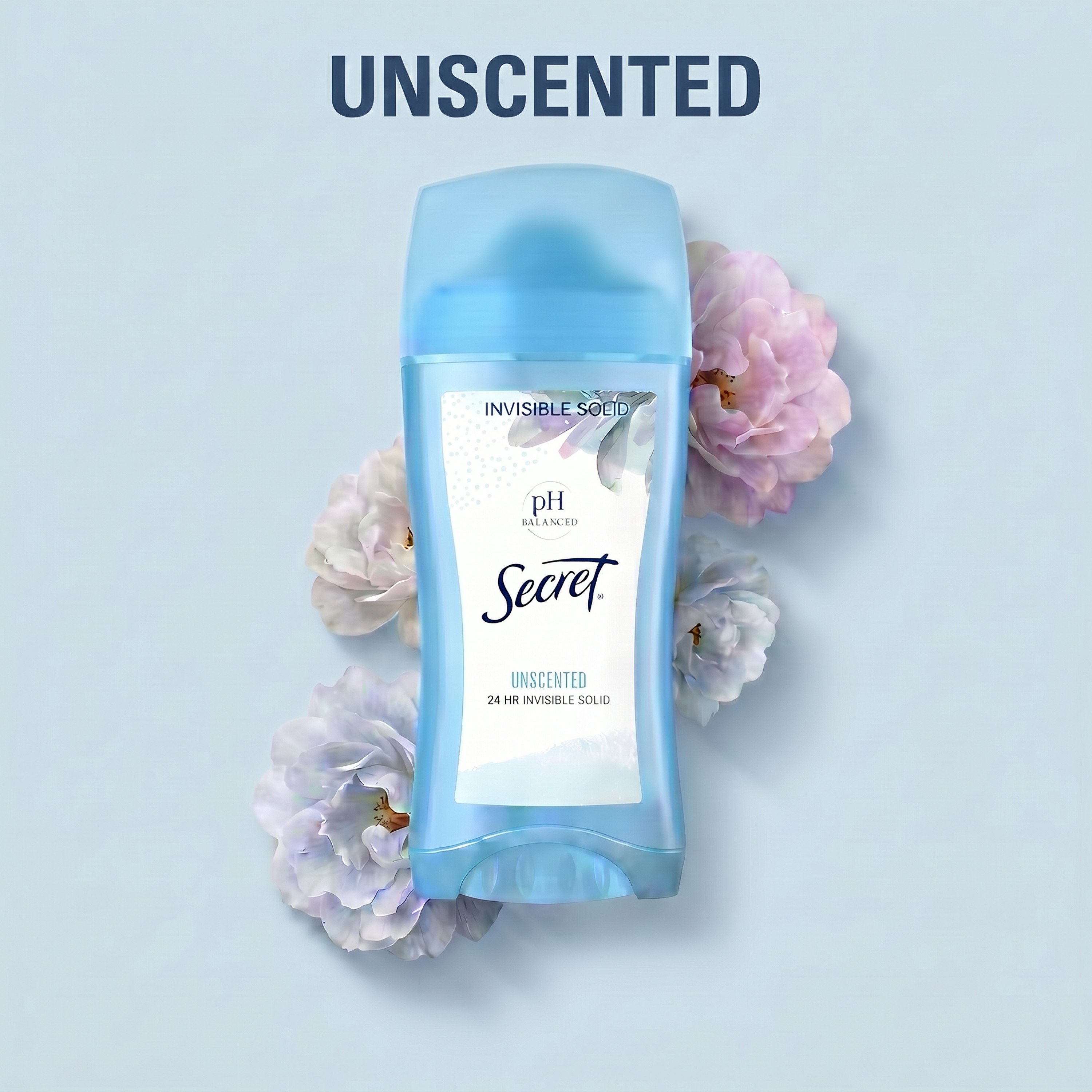 Secret 24 Hr Invisible Solid Antiperspirant - Unscented - Shop
