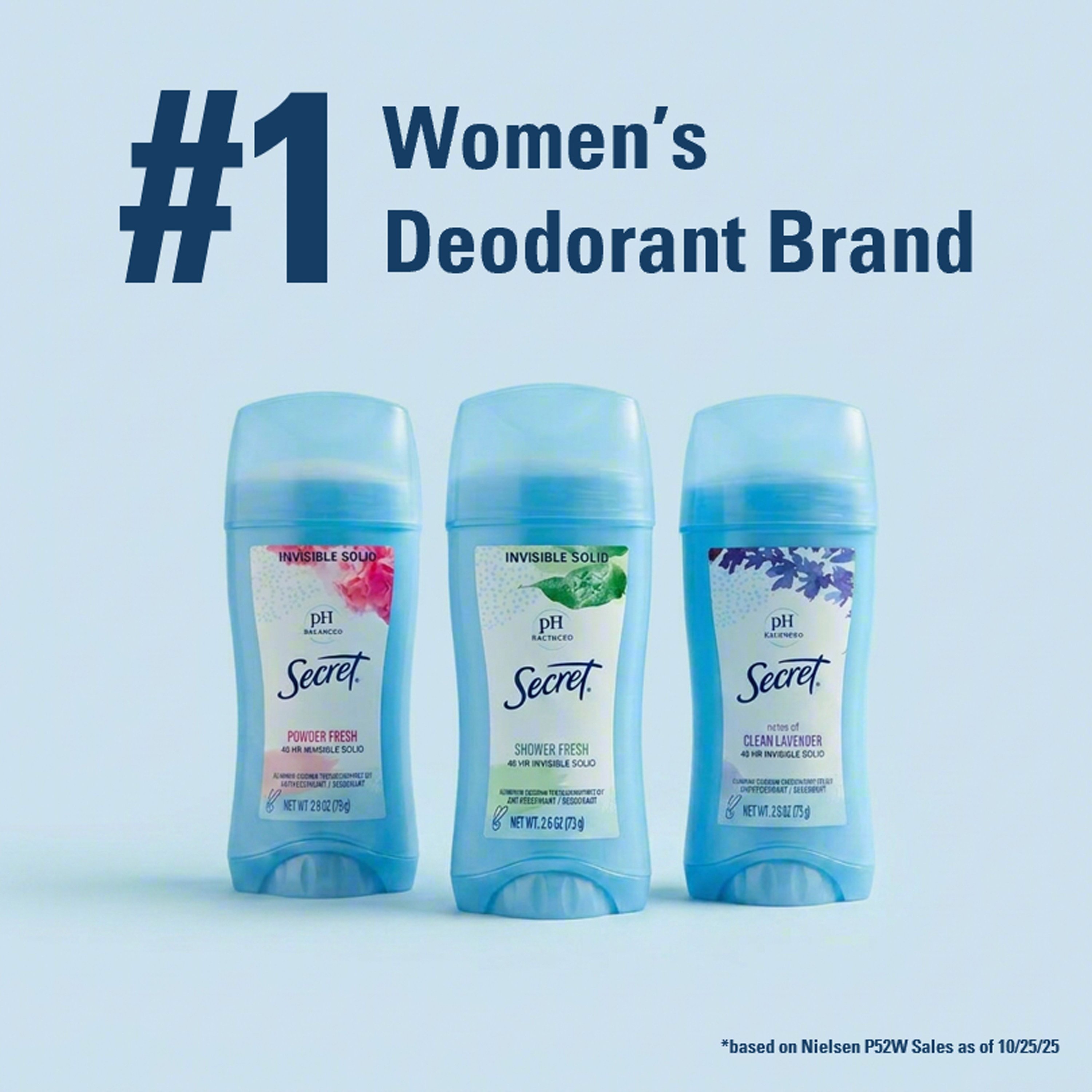 Secret 24 Hr Invisible Solid Antiperspirant - Unscented - Shop