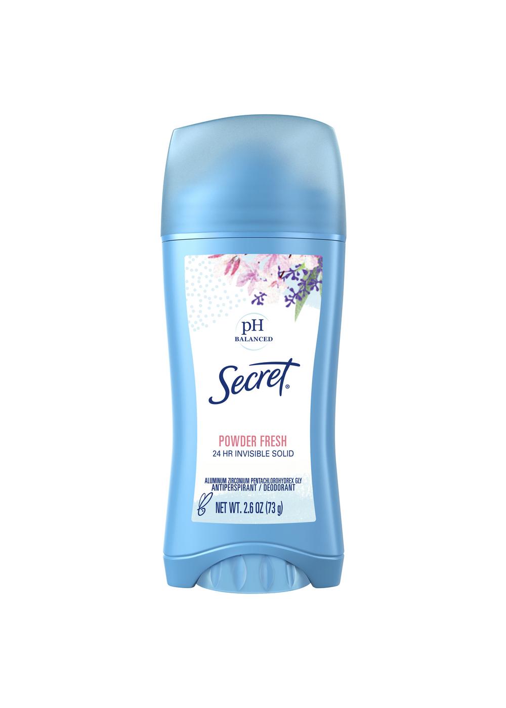 Secret 24 Hr Invisible Solid Antiperspirant Deodorant - Powder Fresh; image 1 of 7