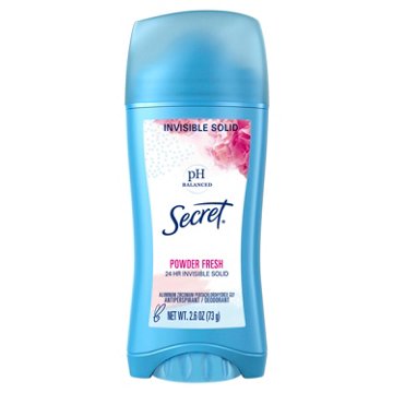 Secret 24 Hr Invisible Solid Antiperspirant Deodorant - Powder Fresh