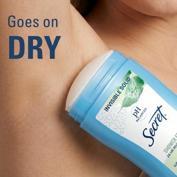 Secret 24 Hr Invisible Solid Antiperspirant Deodorant - Shower Fresh