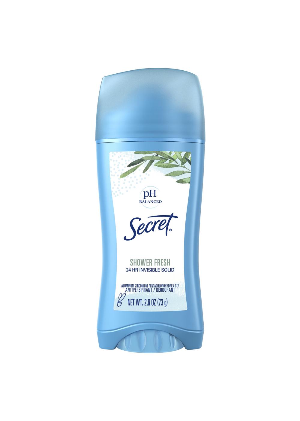 Secret 24 Hr Invisible Solid Antiperspirant Deodorant - Shower Fresh; image 1 of 6