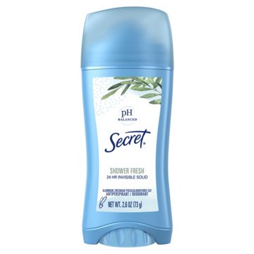 Secret 24 Hr Invisible Solid Antiperspirant Deodorant - Shower Fresh, 2.6 oz