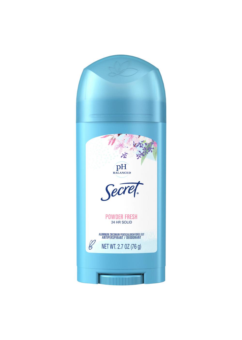 Secret 24 Hr Solid Antiperspirant Deodorant - Powder Fresh; image 1 of 5