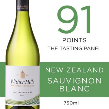 Wither Hills Sauvignon Blanc New Zealand White Wine, 750 mL