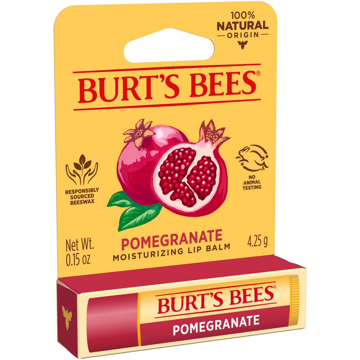 Burt's Bees Replenishing Lip Balm with Pomegranate Oil; image 4 of 5