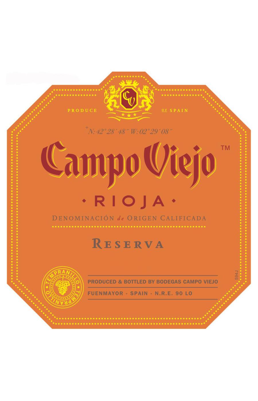 Campo Viejo Reserva Rioja Red Wine; image 2 of 2