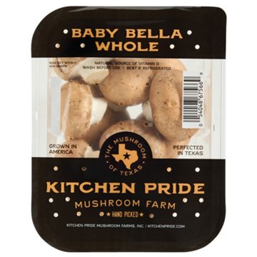 Fresh Whole Baby Bella Mushrooms, 16 oz