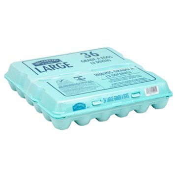 Hill Country Fare Grade A Large White Eggs, 3 Dozen, 36 ct