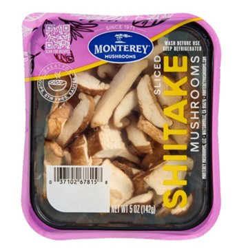 Monterey Fresh Shiitake Mushrooms, Sliced, 5 oz