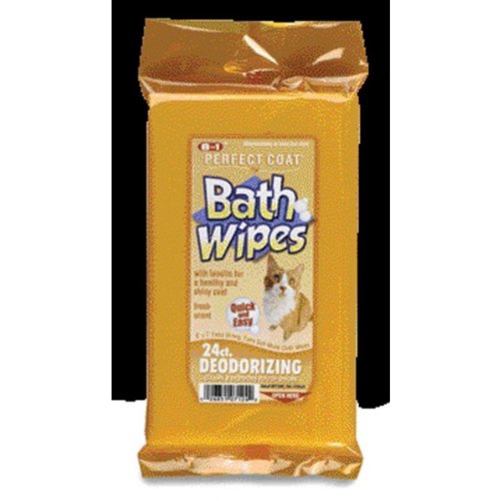 Perfect Coat Deodorizing Bath Wipes for Cats Shop Healthcare