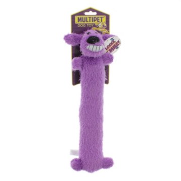 Multipet Loofa Dog Small Toy 12", Assorted Colors, EACH