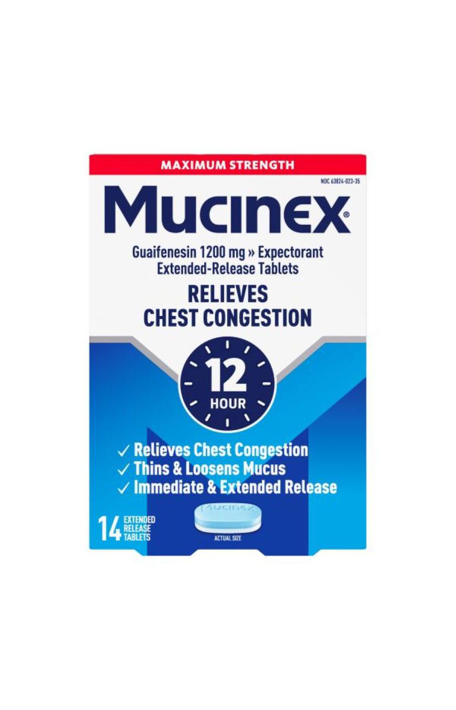 Mucinex SE - Max Strength Extended Release Bi-Layer Tablets; image 1 of 2