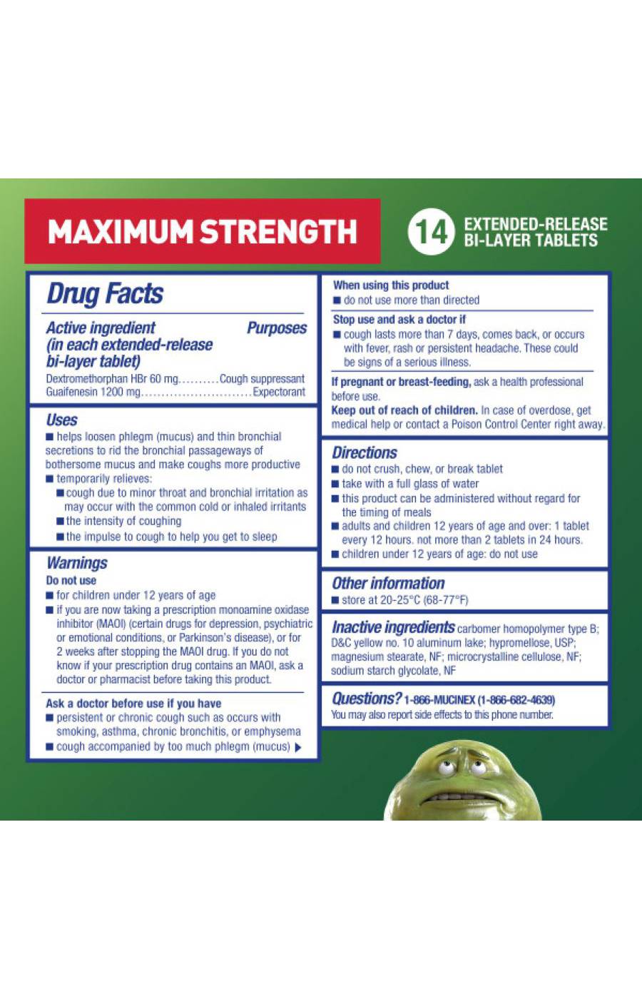 Mucinex DM Maximum Strength 12-Hour Expectorant and Cough Suppressant Tablets; image 5 of 6
