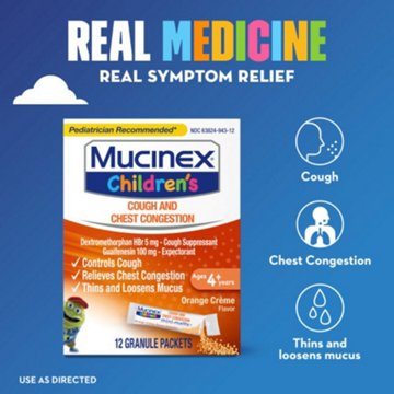 Mucinex Children's Mini-Melts - Cough and Chest Congestion Orange Crème