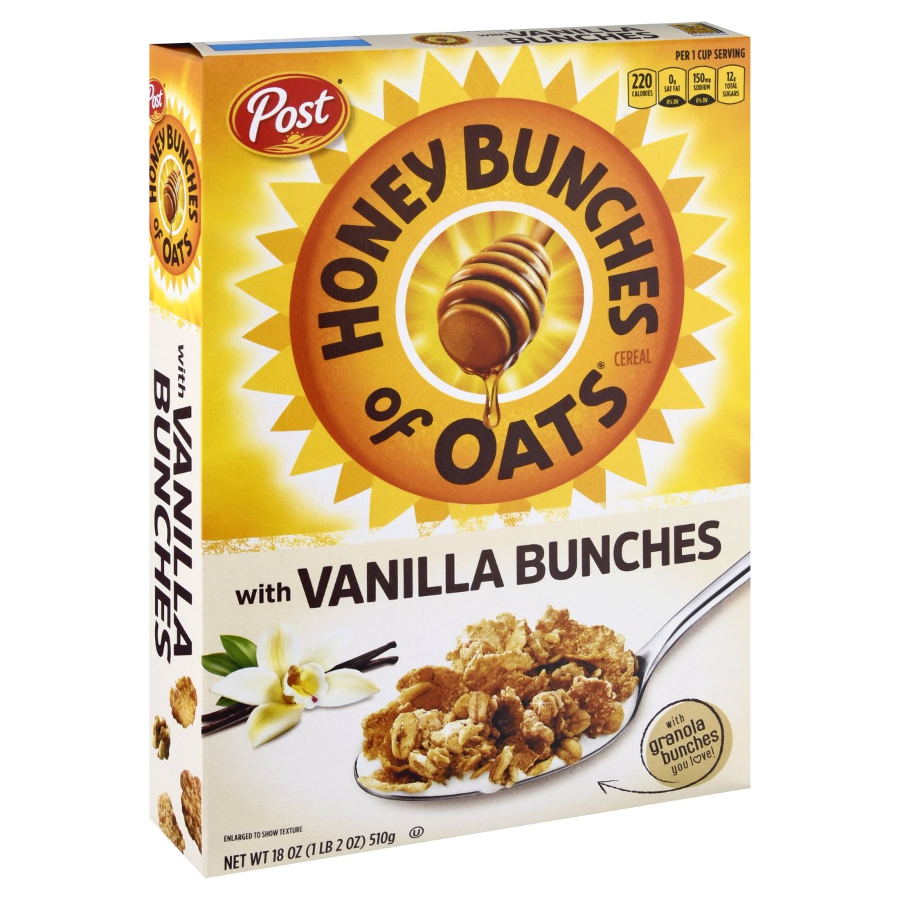 Post Honey Bunches Of Oats Cereal With Vanilla Bunches Shop Cereal At H E B