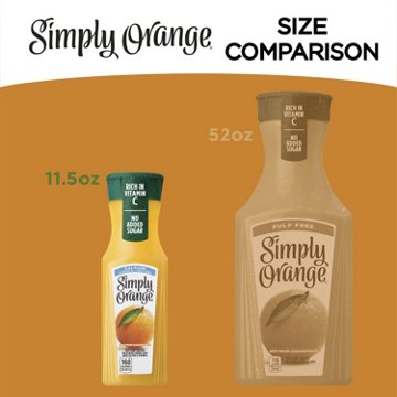 Simply Orange Pulp Free Orange Juice