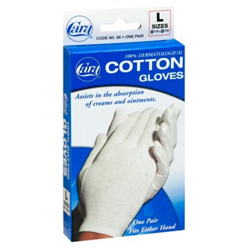 Cara Cotton Gloves Large, 1 ea