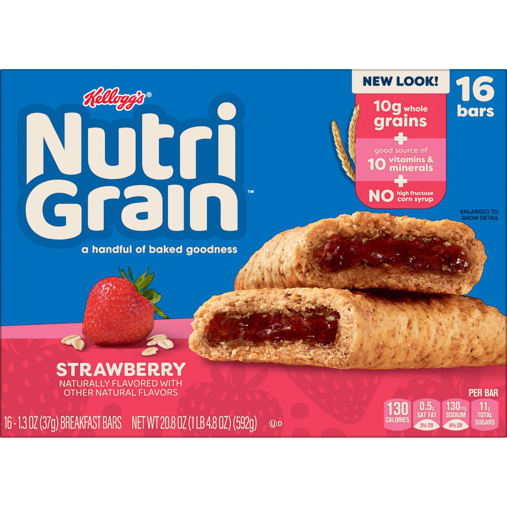 NutriGrain Strawberry Soft Baked Breakfast Bars, 20.8 oz Shop