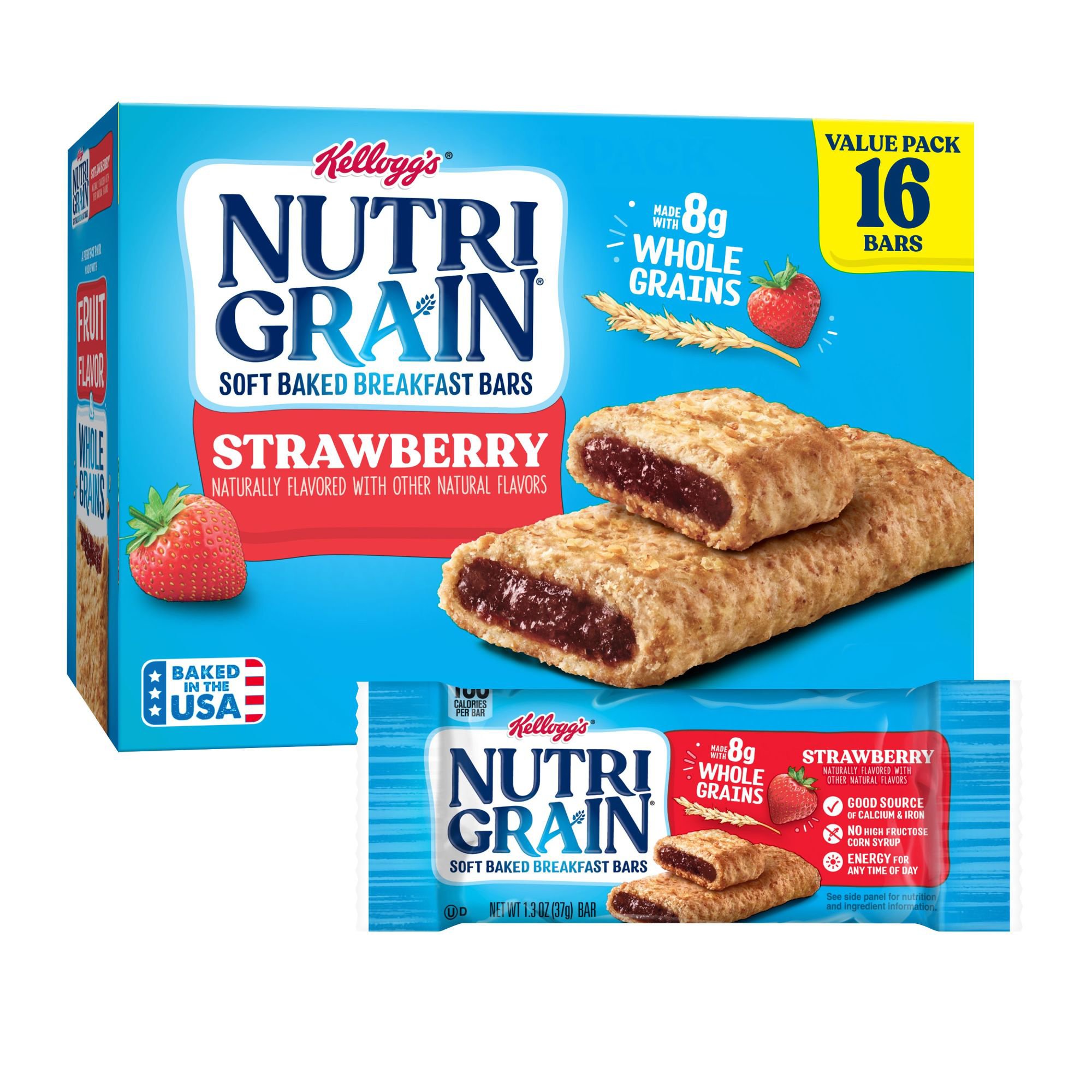 Nutri-Grain Strawberry Soft Baked Breakfast Bars, 20.8 Oz - Shop ...